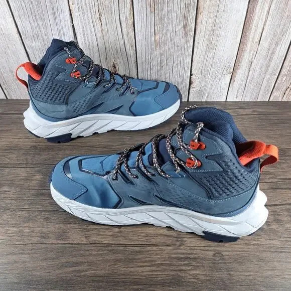 Hoka One Anacapa Mid GTX Hiking Boots Women's Sz 10 B Real Teal Outer Space (VGC Athletic Shoes